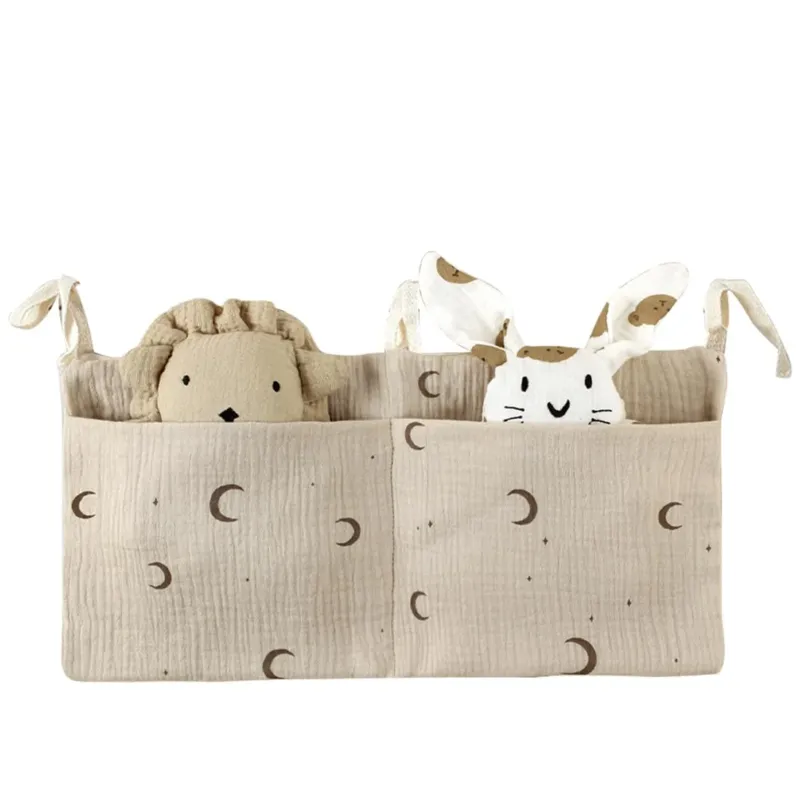 Baby Bed Organizer Hanging with 2 Pockets
